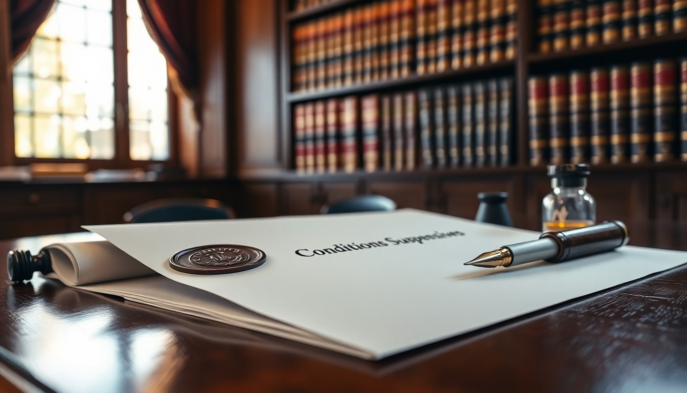 Conditions suspensives définition pour les novices en droit
